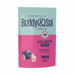Buddy&Sol Premium Adult для кошек с рыбой в соусе, в паучах - 85 г