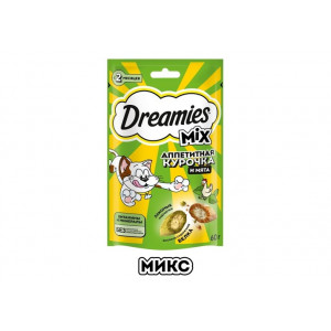 Лакомство для Кошек Dreamies Аппетитная Курочка и Мята 60г